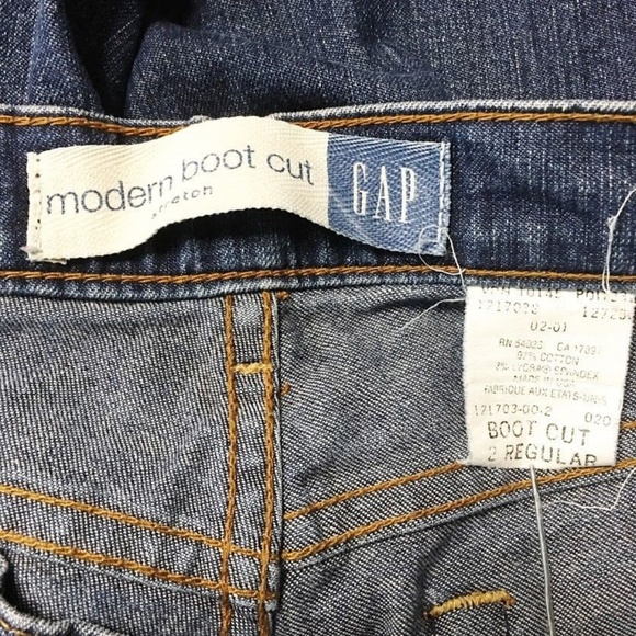 Gap (Z1-09) Modern Bootcut Women's Sz 2 Blue Jeans - Picture 7 of 7